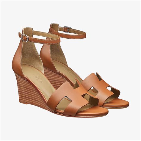 wedge hermes sandals|Hermes sandals with heels.